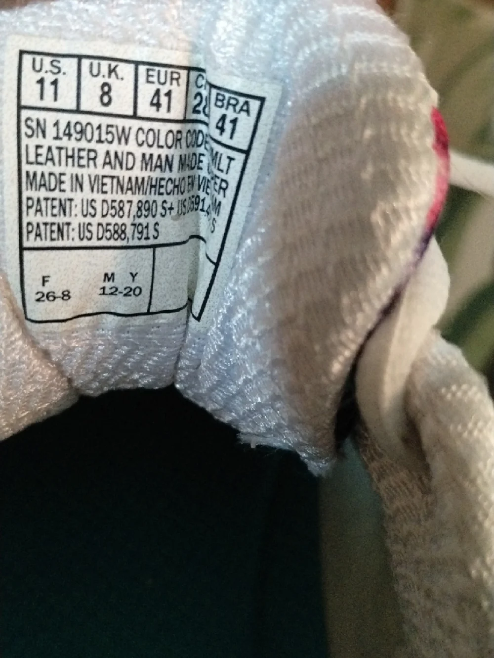 Skechers D'Lites White Sneakers Multicolor Tie-Dye Panel Women's 11 (wide) NWOT - Picture 5 of 7